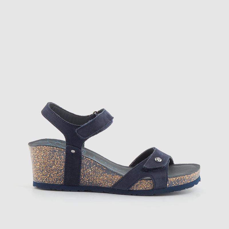 SANDALIA NOBUCK MARINO