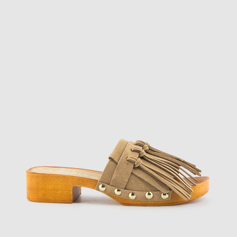 SANDALIA FLECOS SERRAJE TAUPE