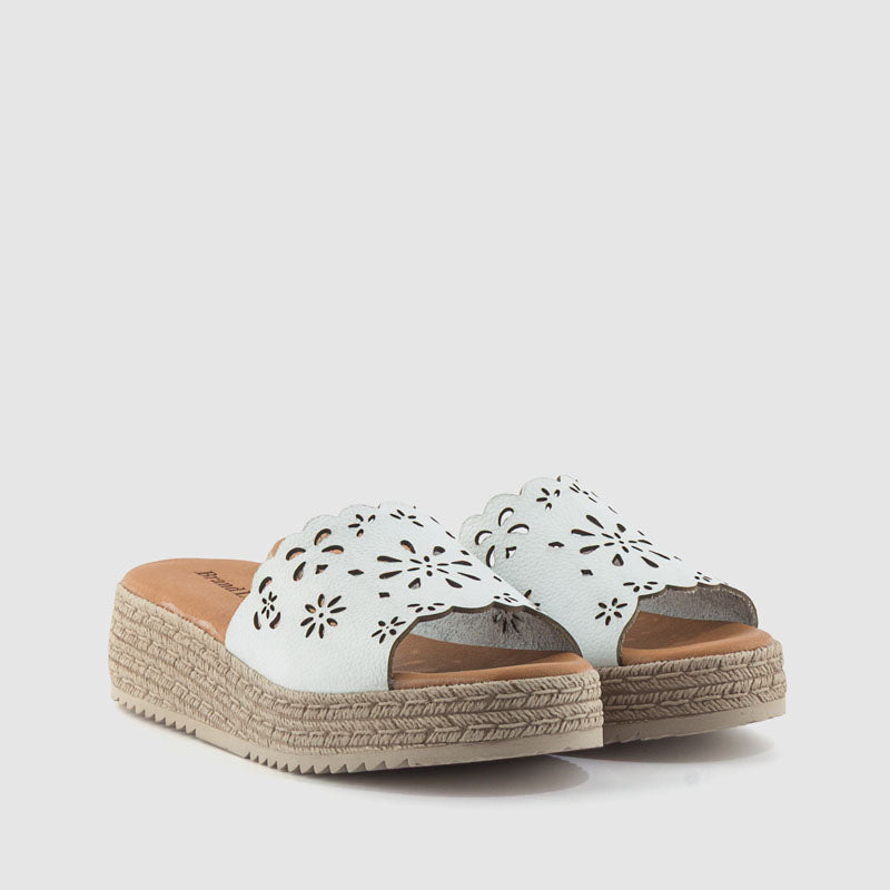 SANDALIA PIEL BLANCO