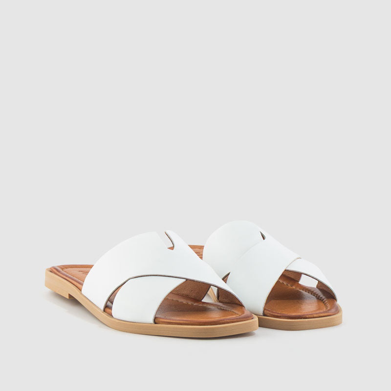 SANDALIA PIEL BLANCO