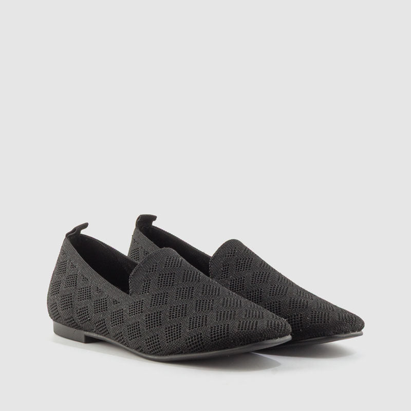 MOCASIN LICRA BRILLO GRIS