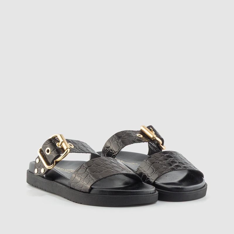 SANDALIA COCO MATE NEGRO