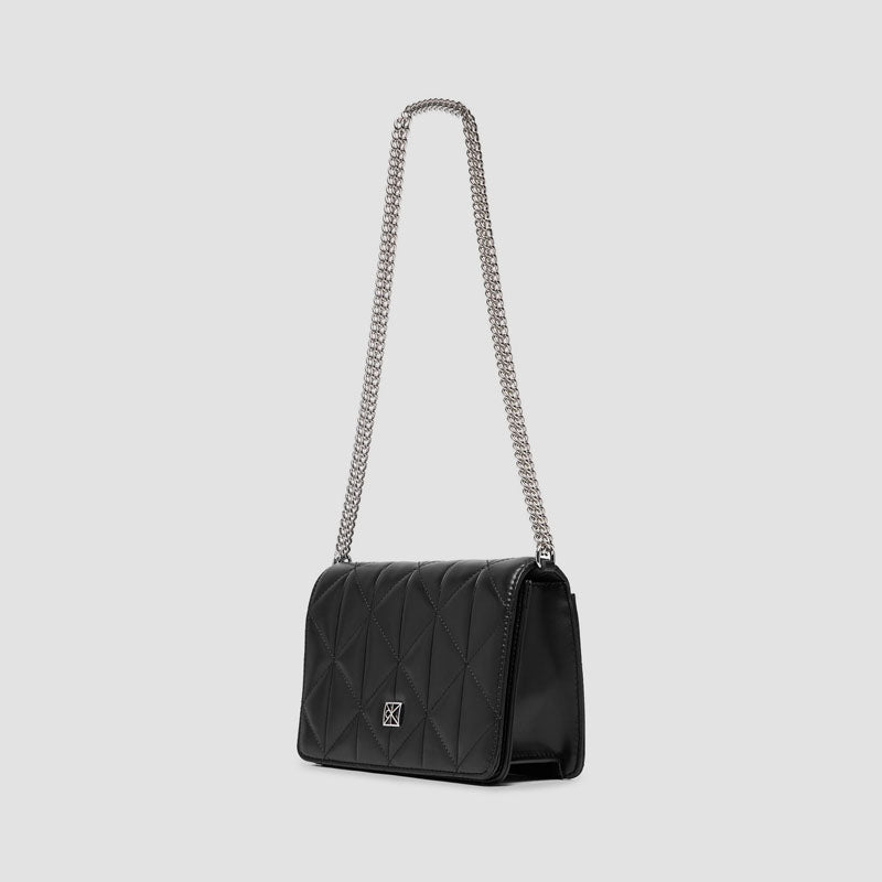 Bolso mini acolchado negro