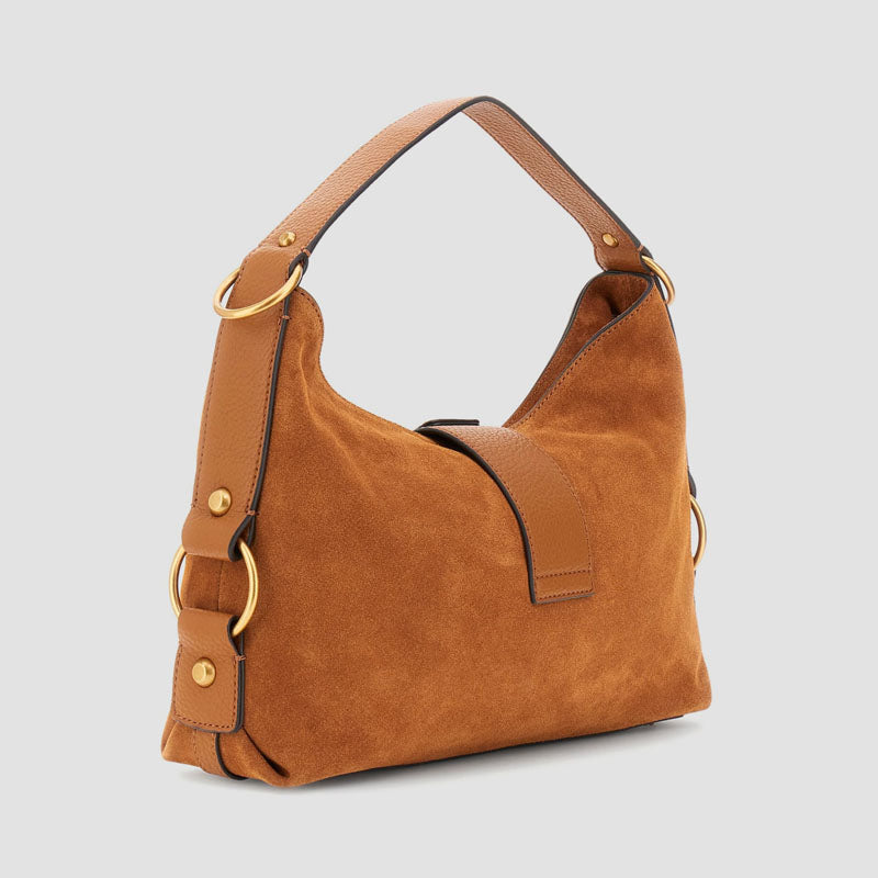 BOLSO CAMDEM SUEDE COGNAC