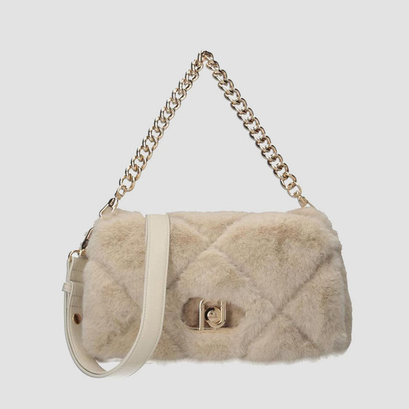 BOLSO CROSSBODY PELO MARMO BEIGE