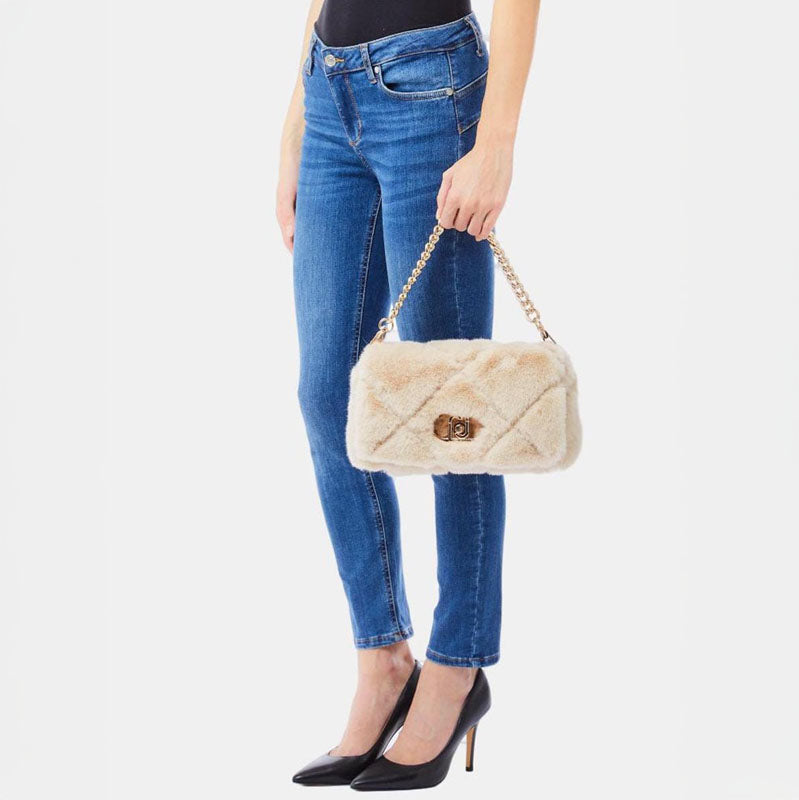 BOLSO CROSSBODY PELO MARMO BEIGE