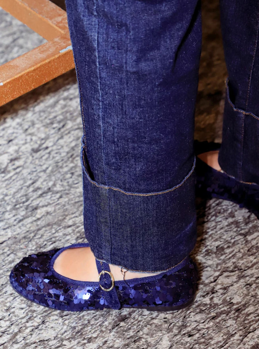 FLABE PIERRE SEQUINS NAVY-2