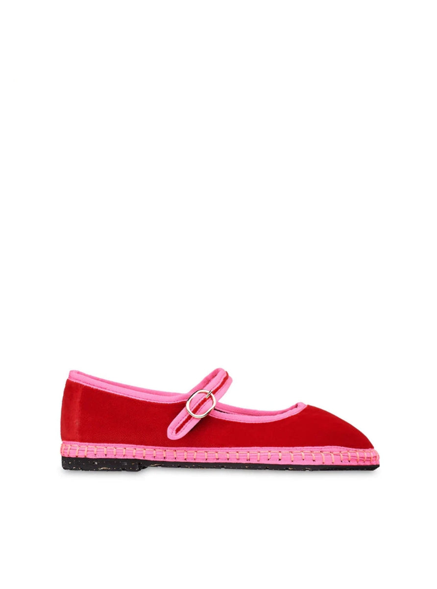 FLABE MARY JANE AURELIE RED PINK -0