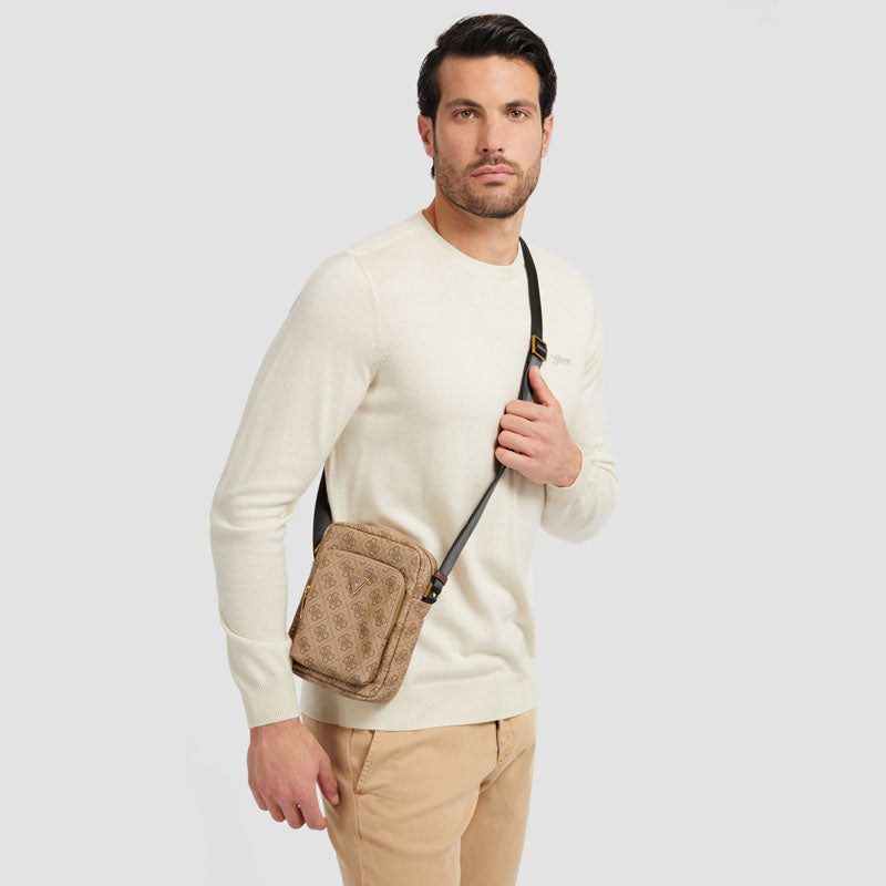 BANDOLERA MILANO BEIGE BROWN