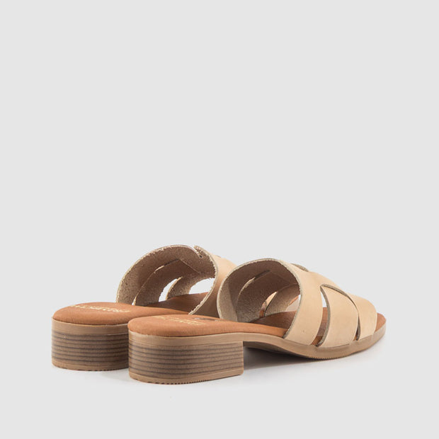 SANDALIA NOBUCK TAUPE