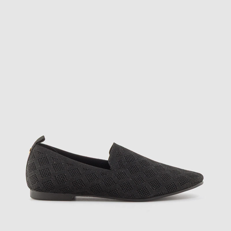 MOCASIN LICRA BRILLO GRIS