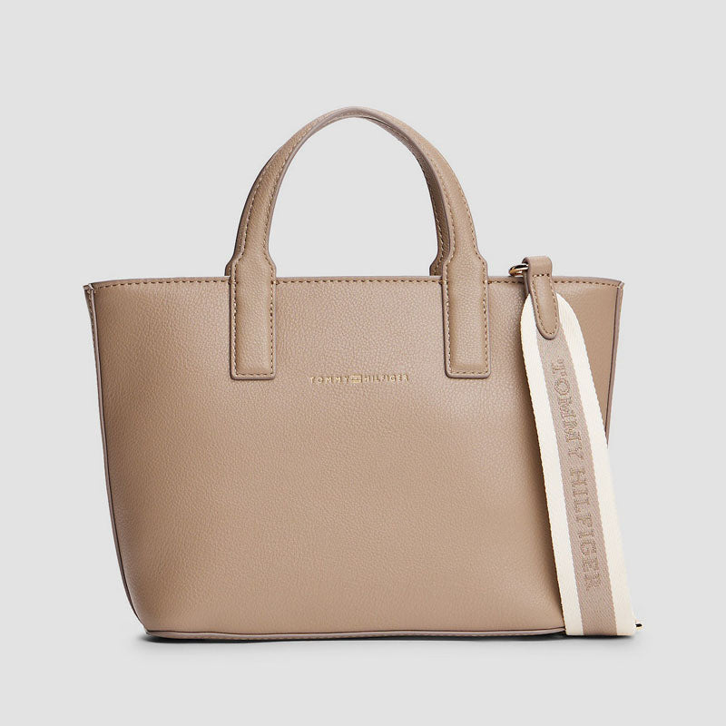 BOLSO TH LOGOMINI TOTE TAUPE