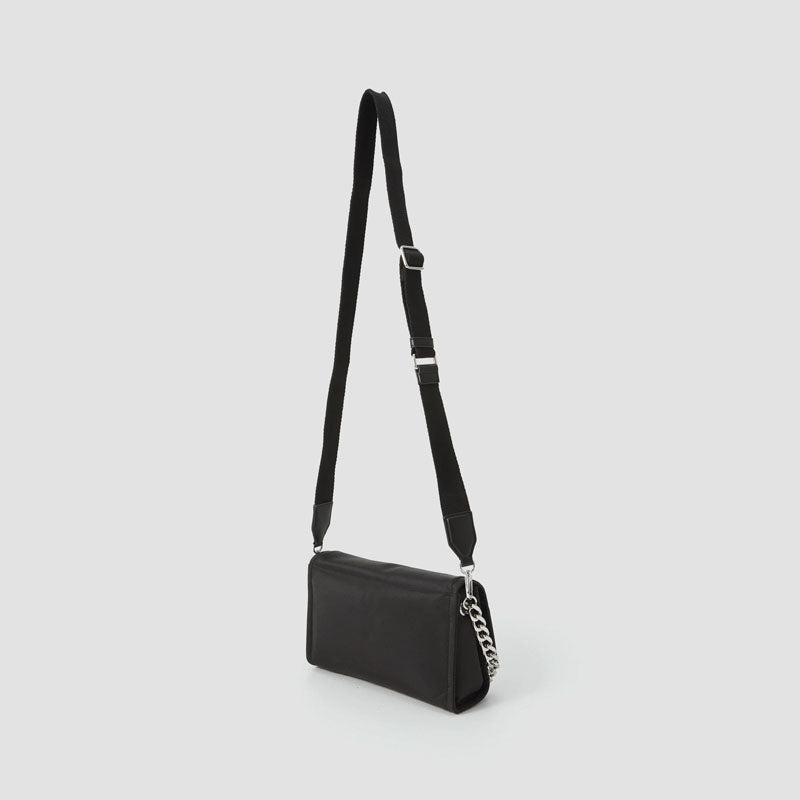 BOLSO NYC SHOULDER BLACK SILVER