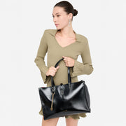 BOLSO TOTE TACHAS NEGRO