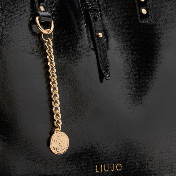 BOLSO TOTE TACHAS NEGRO