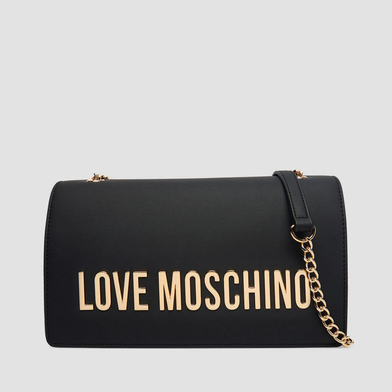 BOLSO PU GRSD NERO GALV. ORO